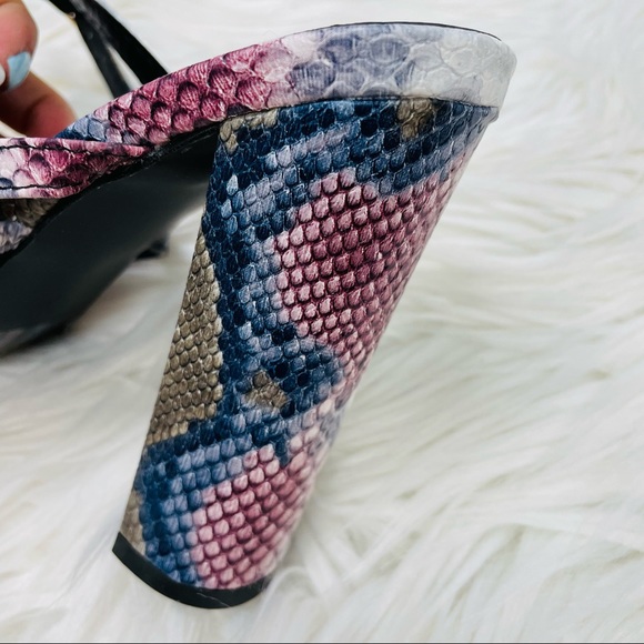 Multi snake block heel - Picture 5 of 7